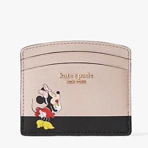 kate spade new york x minnie mouse cardholder NWT